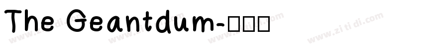 The Geantdum字体转换